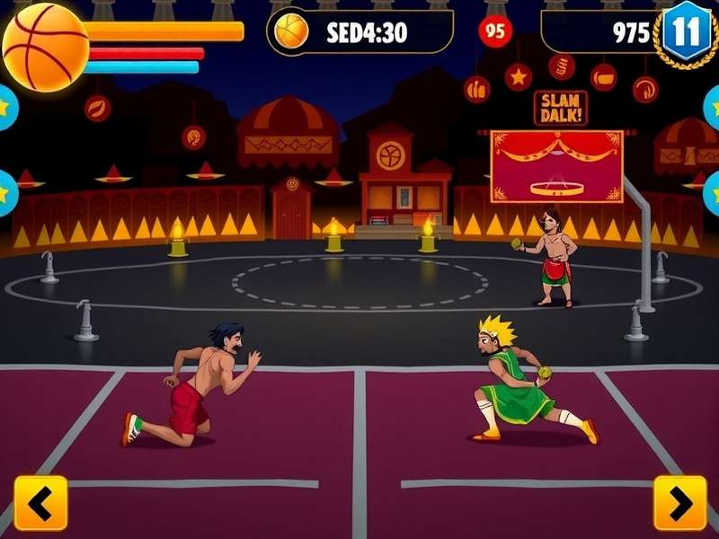 Slum Dunk Gladiator Indian festival event showcasing Diwali theme